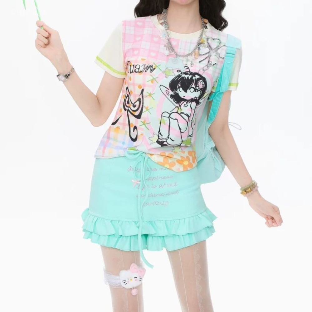 Summer Loving Clothing - Lovely Sweet Japanese Print T-shirt Short