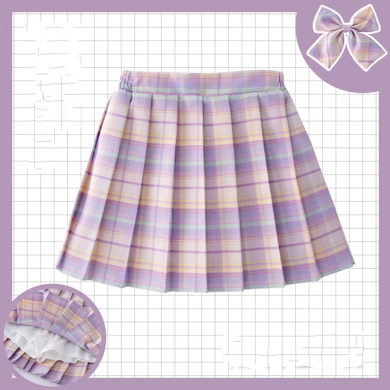 Summer Clothing Teen Girls - Kids Checkered Skirt Children College Style