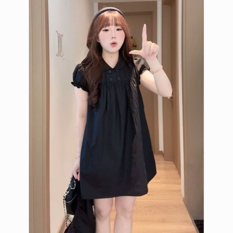 Summer Clothing New Look - Doll Collar A-word Dress Looks Thin