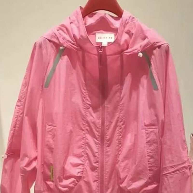 Summer Clothing New Look - Lightweight Casual Hooded Coat High-end Pink