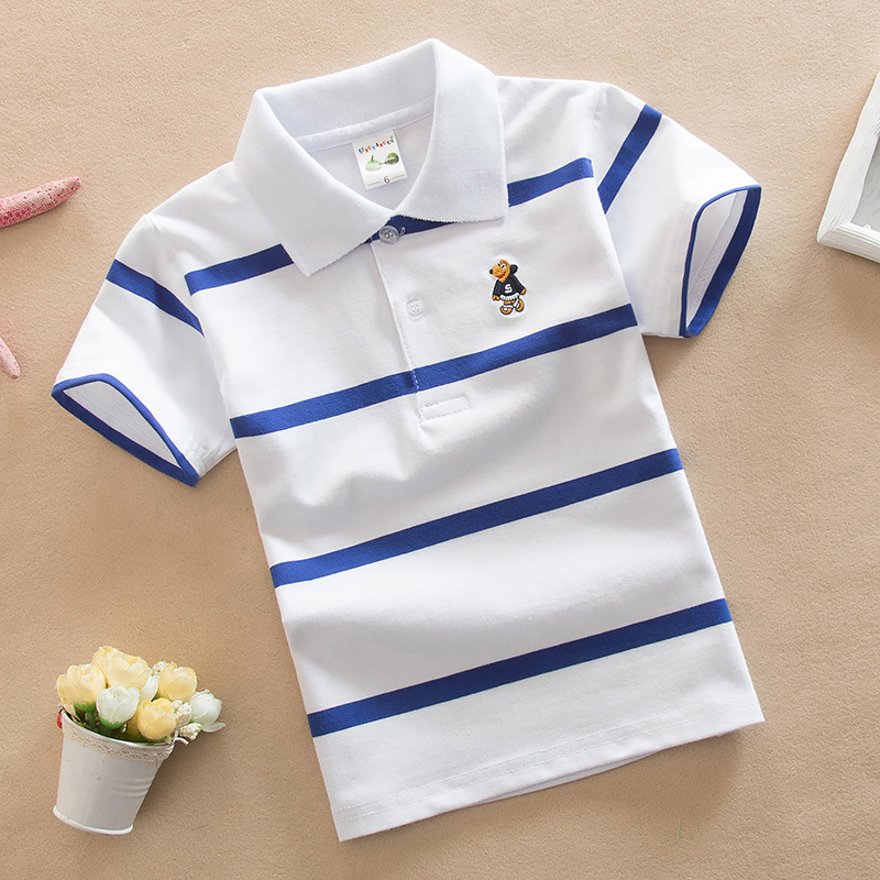 Summer Boys Polo Shirts Short  - Summer Clothing For Baby Boy 评论和价格