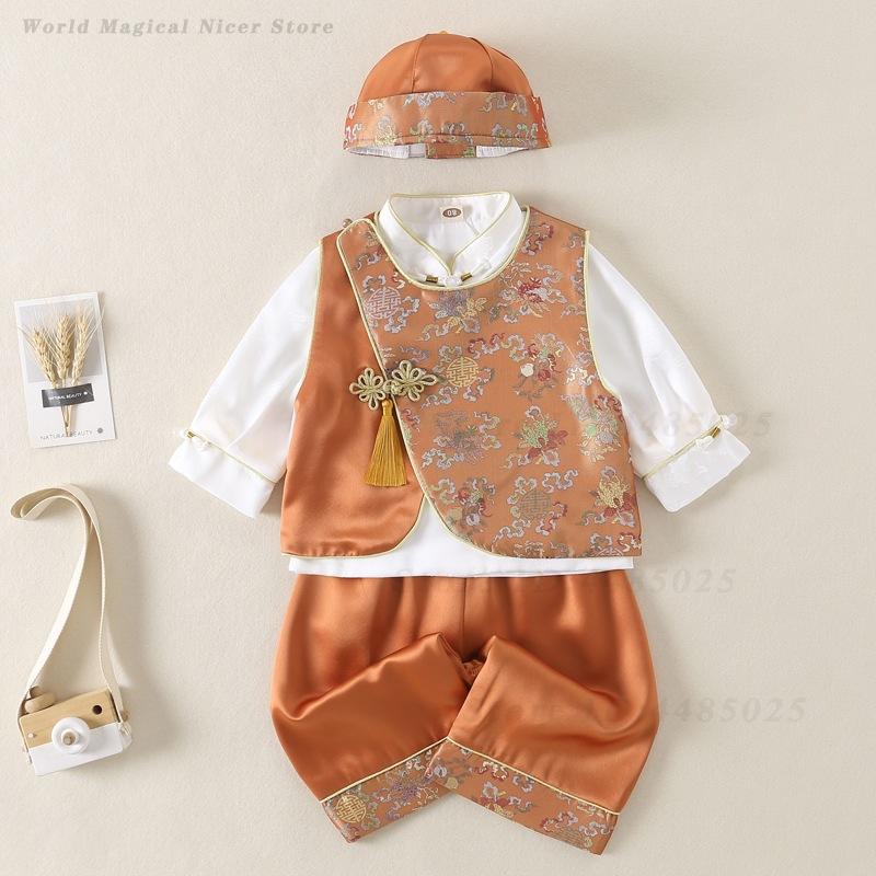 Spring Summer Baby Tang Suit K - Summer Clothing For Baby Boy 评论和价格