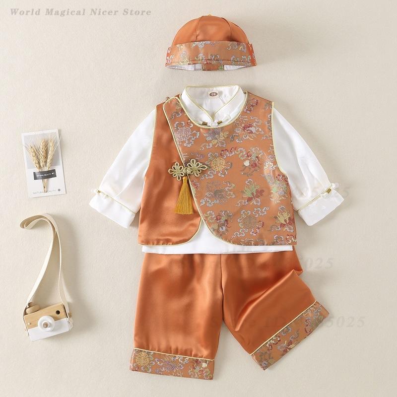 Spring Summer Baby Tang Suit K - Summer Clothing For Baby Boy 评论和价格