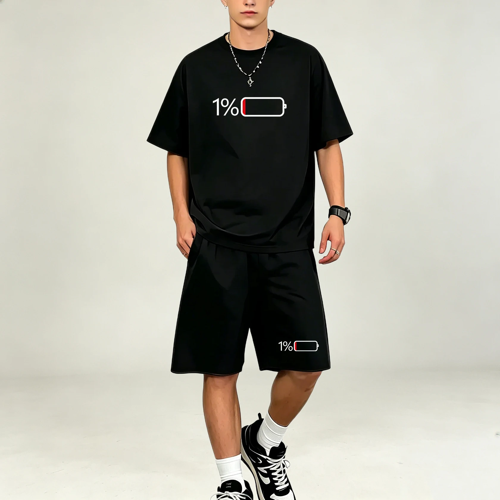 Hot Selling Men T‑Shirts Sets  - Summer Clothing For Young Men 评论和价格