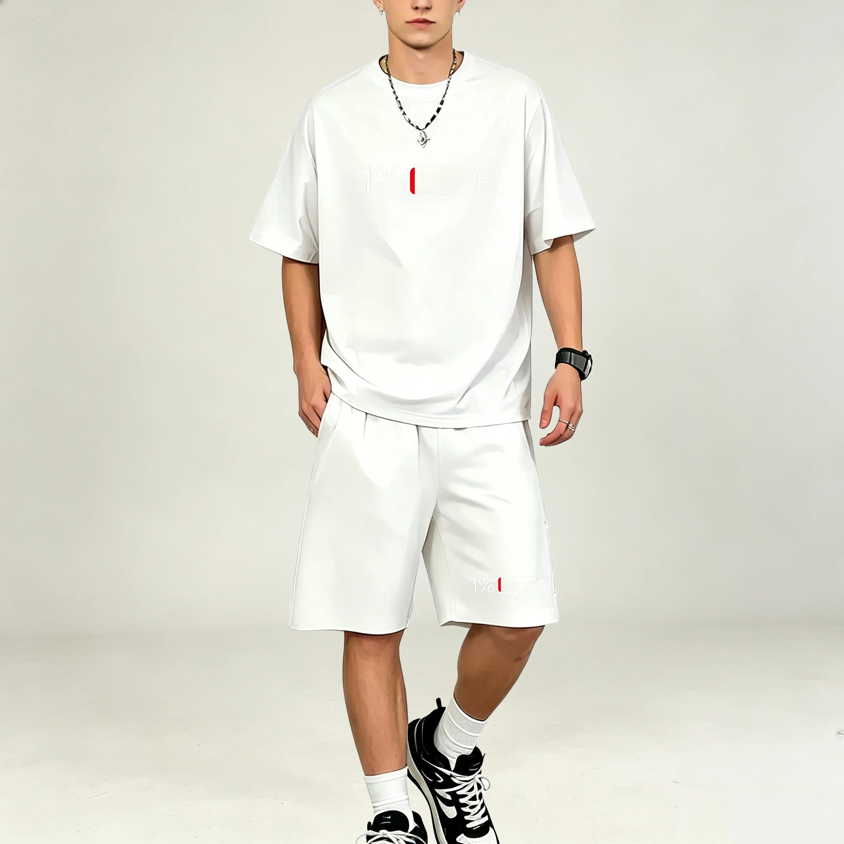 Hot Selling Men T‑Shirts Sets  - Summer Clothing For Young Men 评论和价格