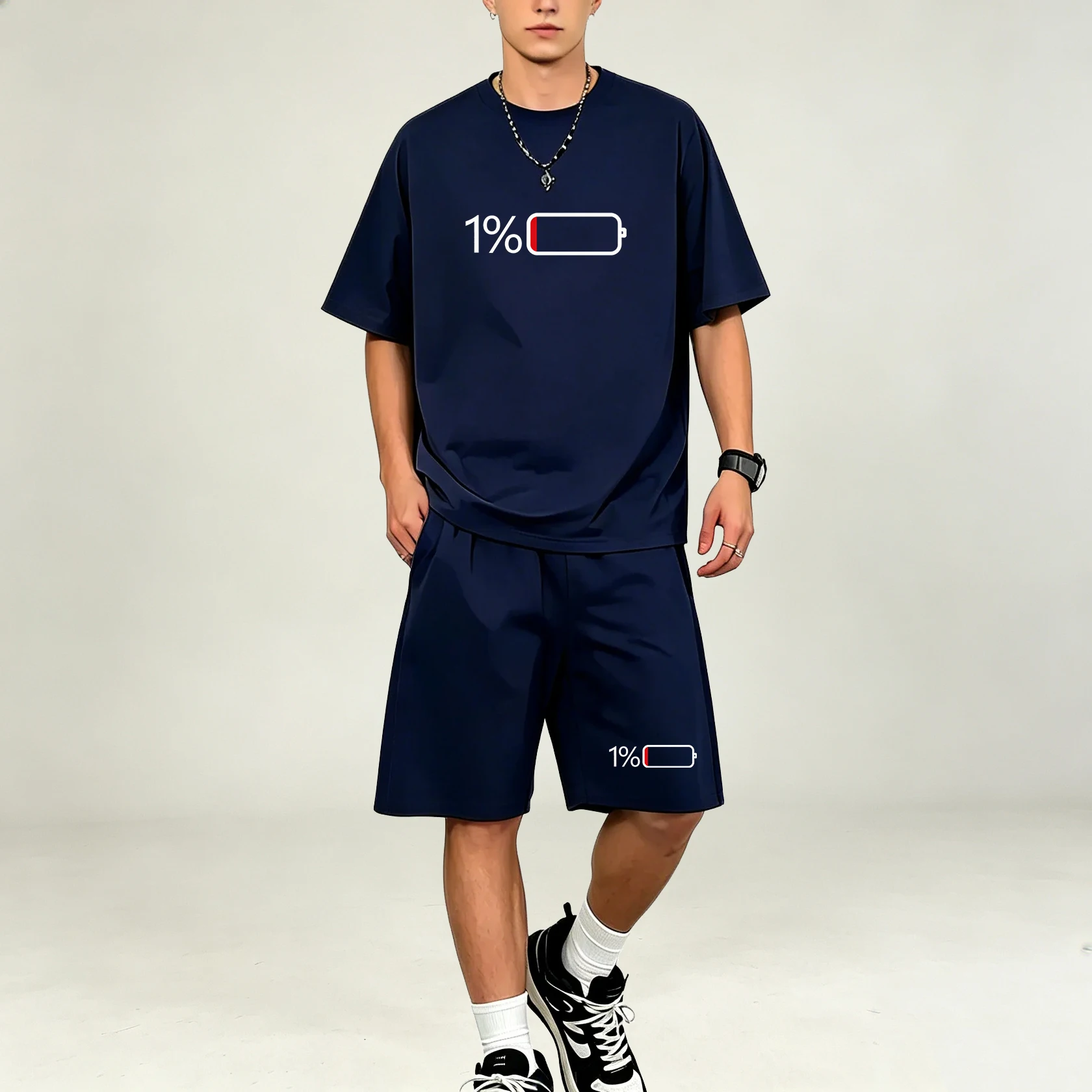 Hot Selling Men T‑Shirts Sets  - Summer Clothing For Young Men 评论和价格