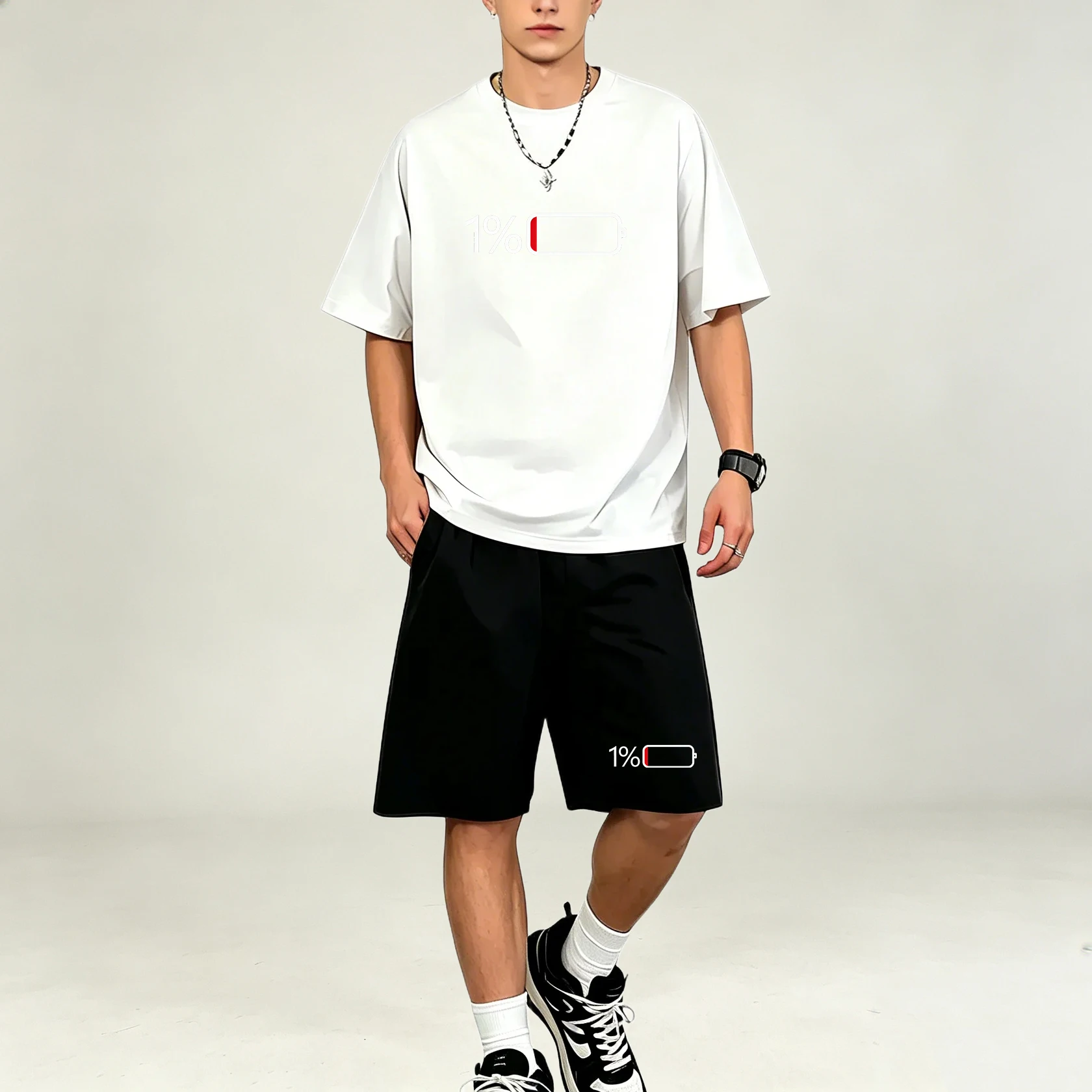 Hot Selling Men T‑Shirts Sets  - Summer Clothing For Young Men 评论和价格
