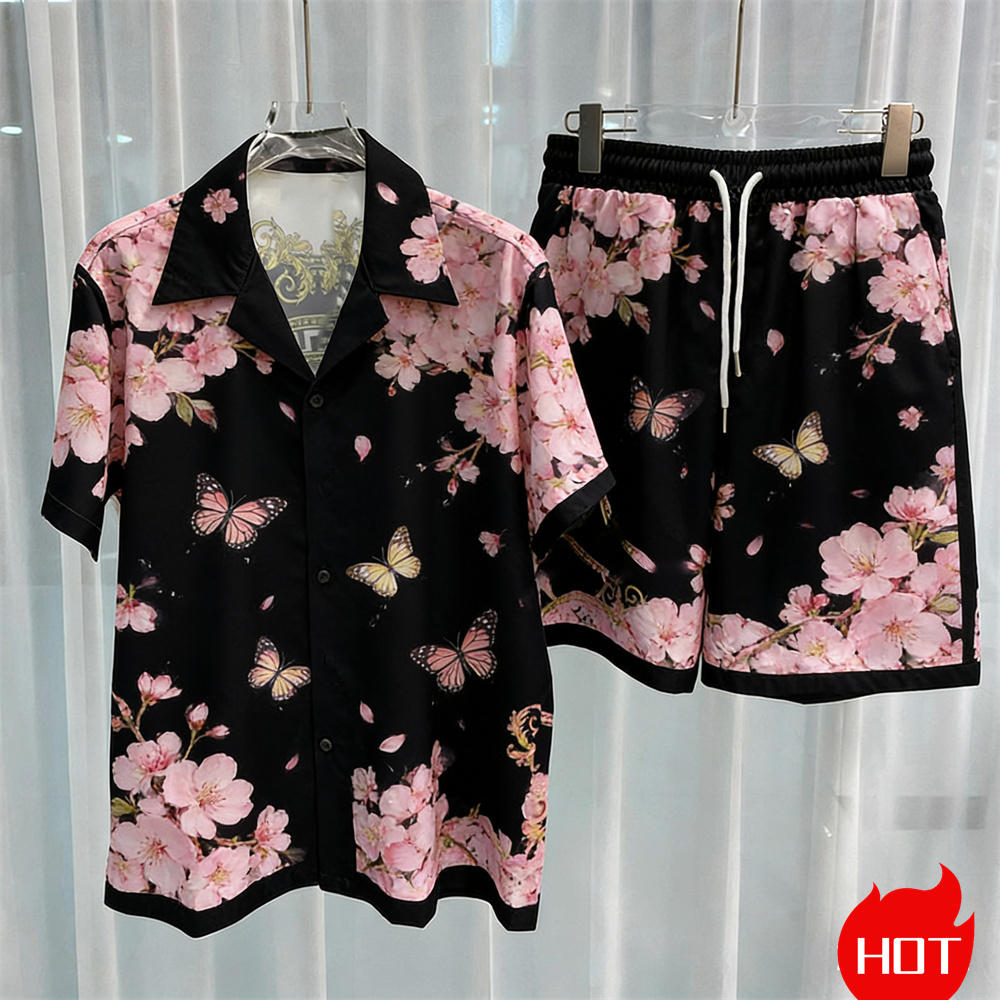 Digital printed men's set fash - Summer Clothing Men Fashion 评论和价格
