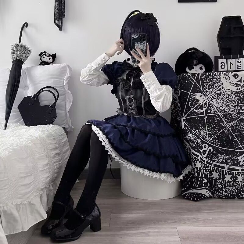 cosplay animation dress dark p - Summer Clothing For 70 Year Old Woman 评论和价格