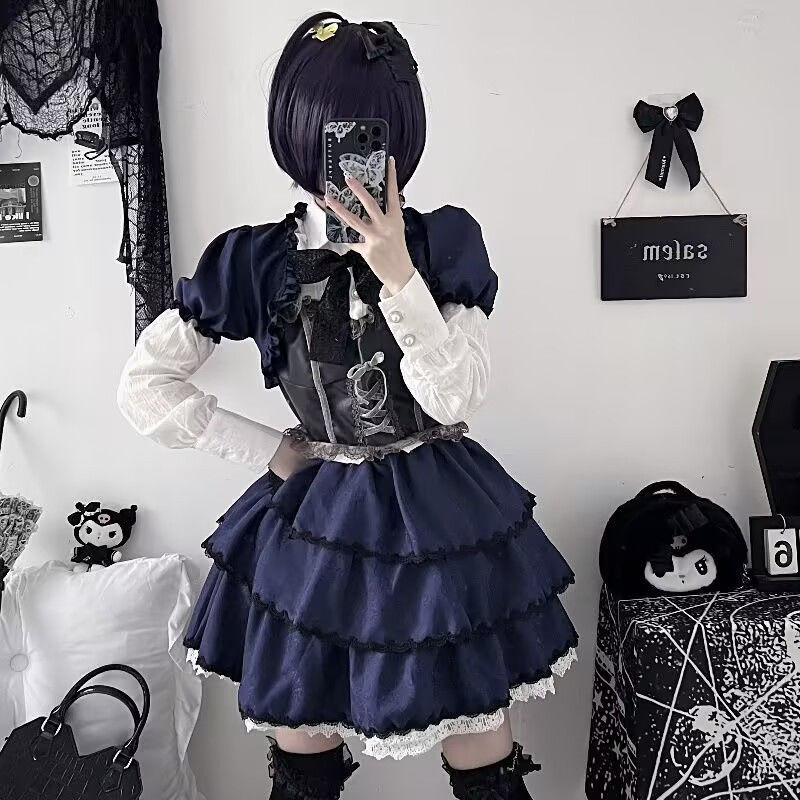 cosplay animation dress dark p - Summer Clothing For 70 Year Old Woman 评论和价格