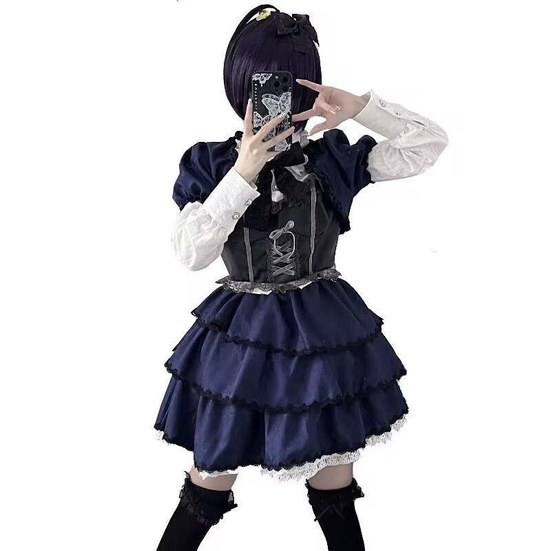 cosplay animation dress dark p - Summer Clothing For 70 Year Old Woman 评论和价格