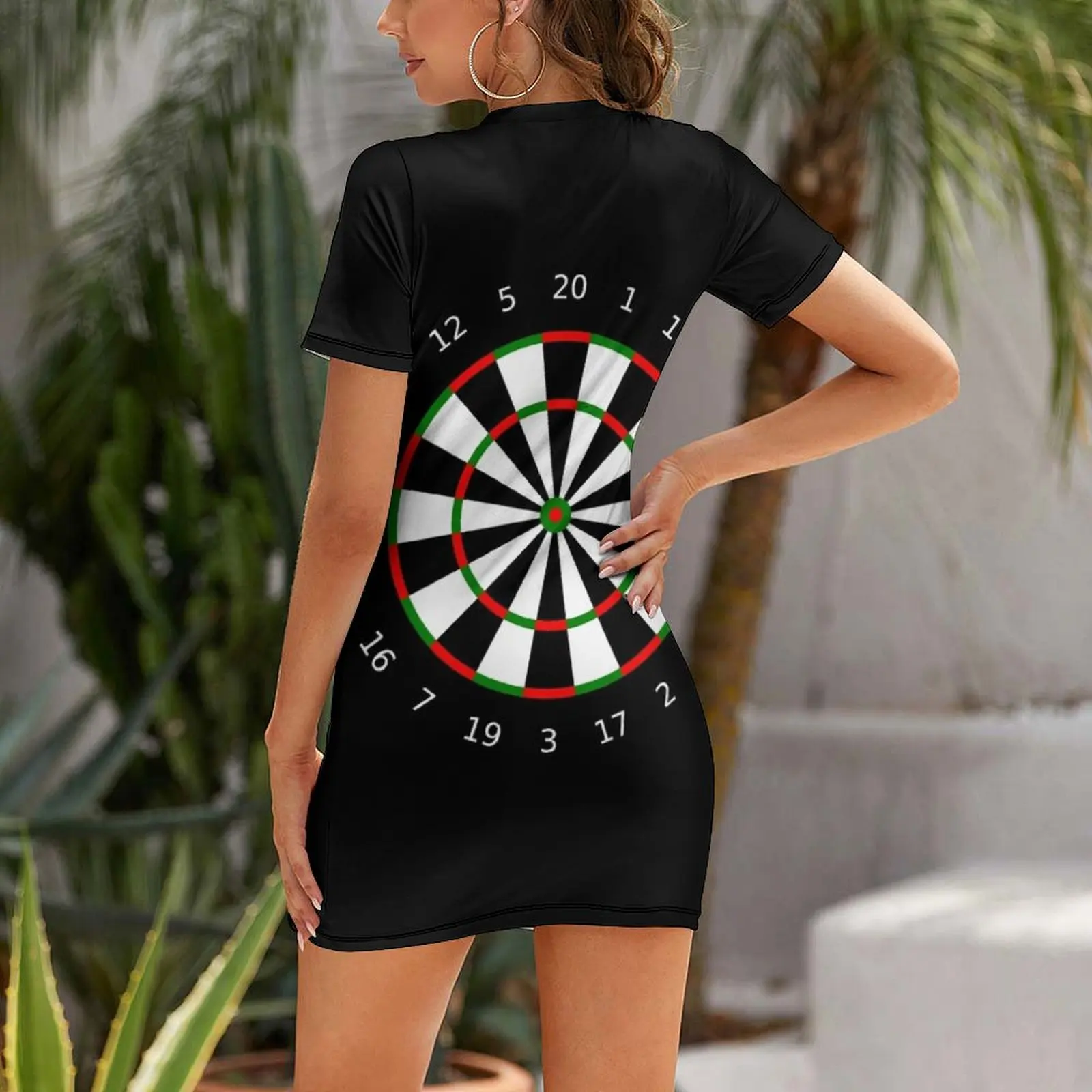 dart board black Short-Sleeved - Summer Clothing Trends 2025 Women'S 评论和价格