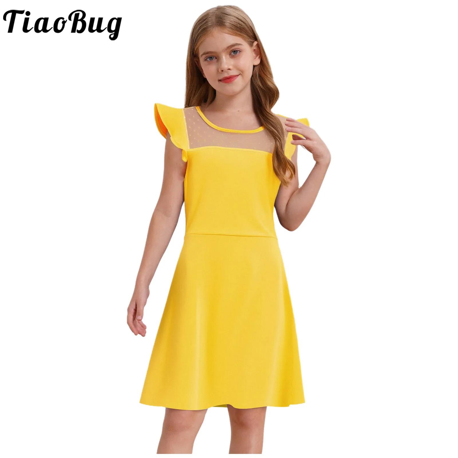 Teen Girls Summer Dress Ruffle - Summer Clothing Teen Girls 评论和价格