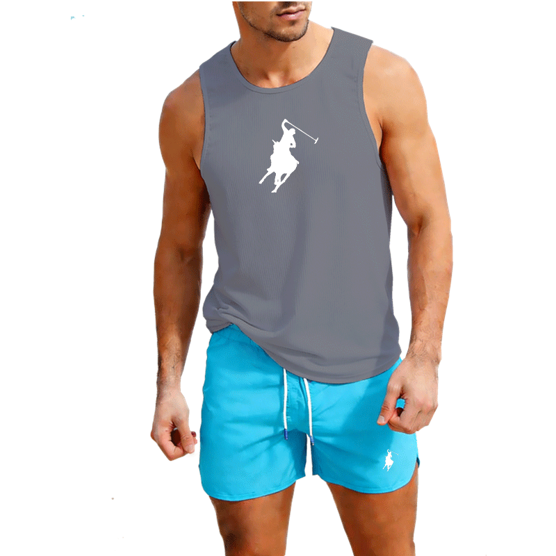 European Men Summer Vest and S - Summer Clothing Men Fashion 评论和价格