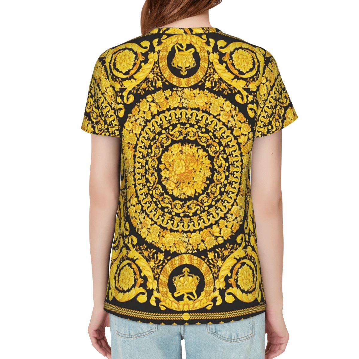 Decorative Golden Medallion Ba - Summer Clothing For 70 Year Old Woman 评论和价格