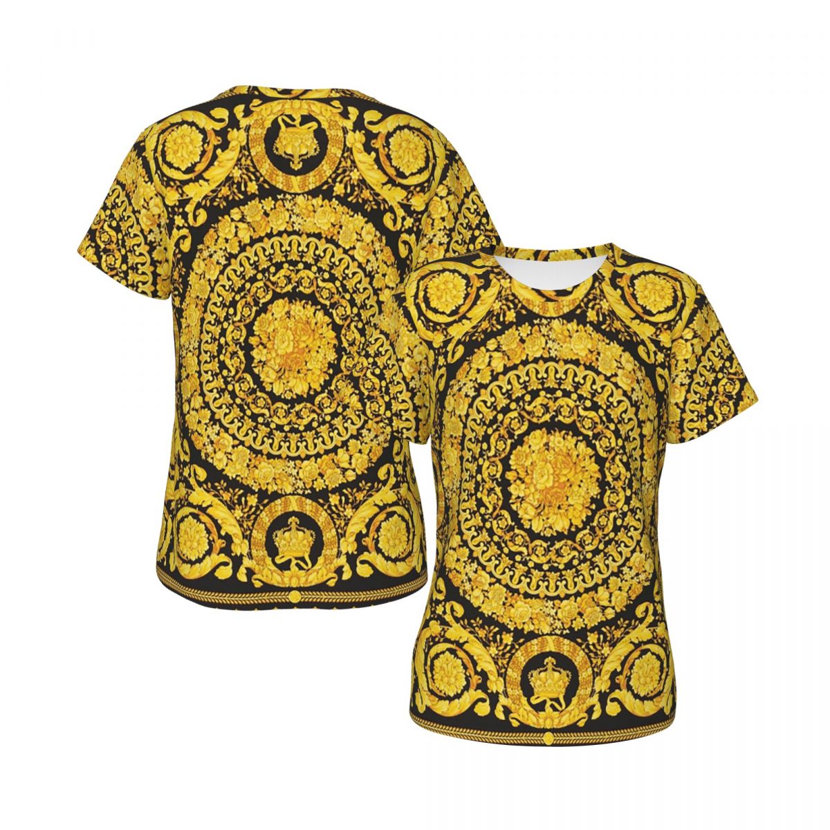 Decorative Golden Medallion Ba - Summer Clothing For 70 Year Old Woman 评论和价格