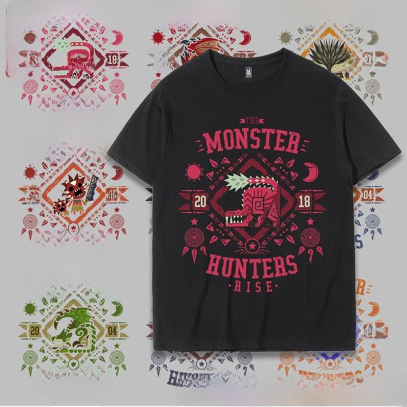 Monster  Rise Collaborative T- - Summer Games Clothing Brand 评论和价格