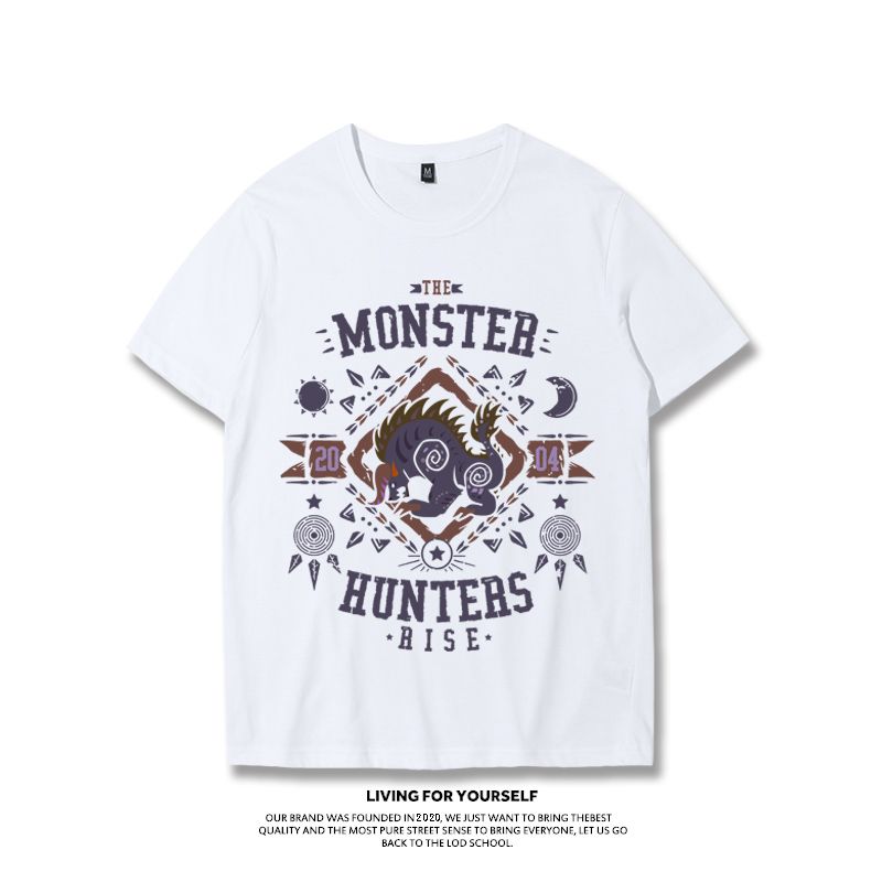 Monster  Rise Collaborative T- - Summer Games Clothing Brand 评论和价格
