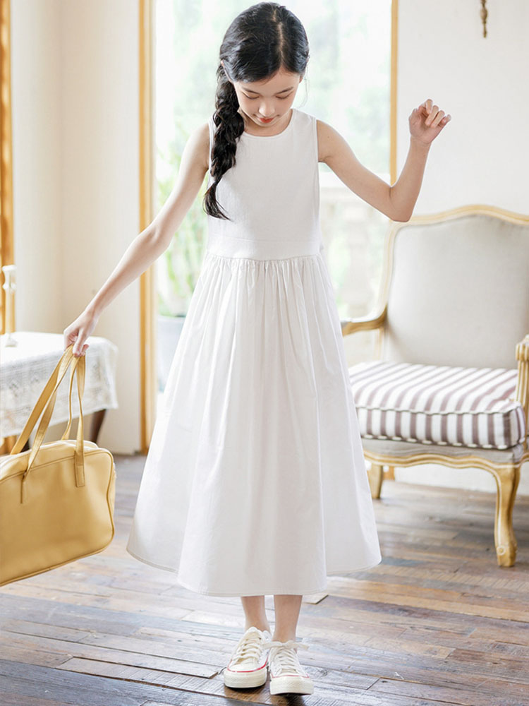 Maxi Long Dress For Little Gir - Summer Clothing Teen Girls 评论和价格
