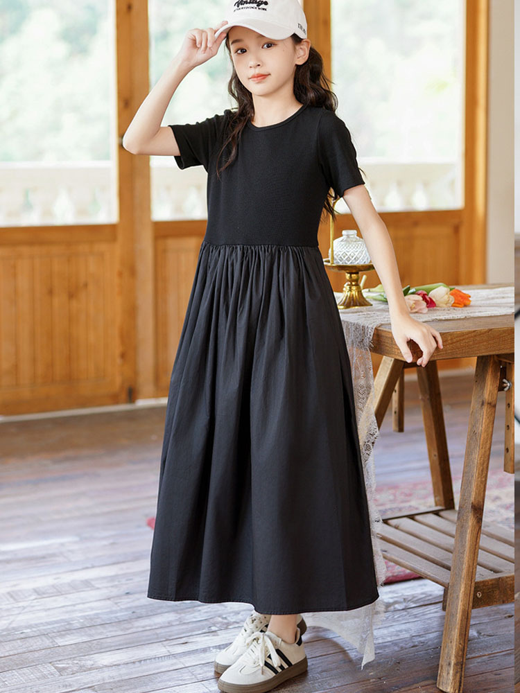 Maxi Long Dress For Little Gir - Summer Clothing Teen Girls 评论和价格