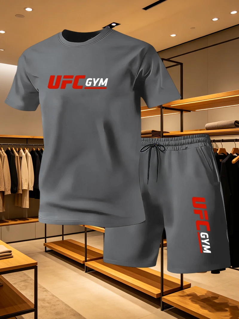Men's Fashion T-shirt Shorts U - Summer Clothing For Young Men 评论和价格