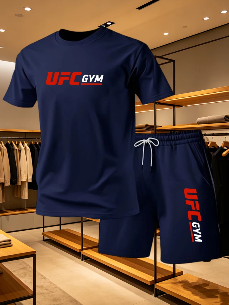 Men's Fashion T-shirt Shorts U - Summer Clothing For Young Men 评论和价格