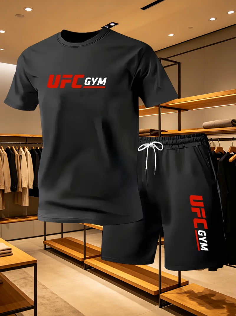 Men's Fashion T-shirt Shorts U - Summer Clothing For Young Men 评论和价格