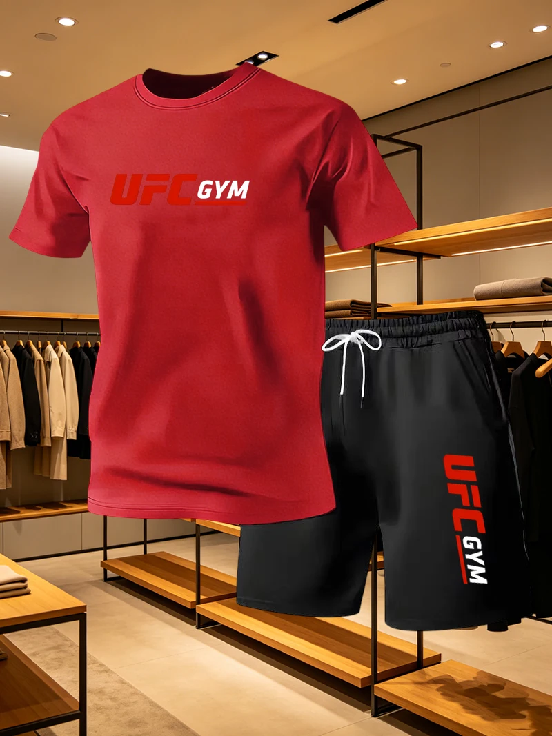Men's Fashion T-shirt Shorts U - Summer Clothing For Young Men 评论和价格