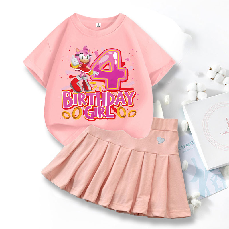 2pcs Sonics Love Dress T-shirt - Summer Loving Clothing 评论和价格