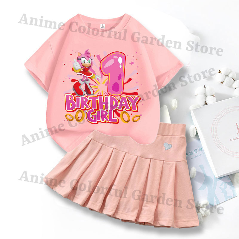 2pcs Sonics Love Dress T-shirt - Summer Loving Clothing 评论和价格