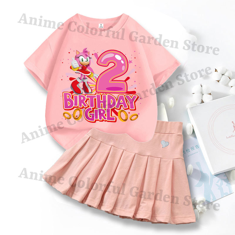 2pcs Sonics Love Dress T-shirt - Summer Loving Clothing 评论和价格