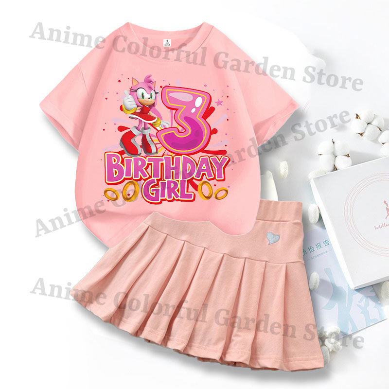 2pcs Sonics Love Dress T-shirt - Summer Loving Clothing 评论和价格