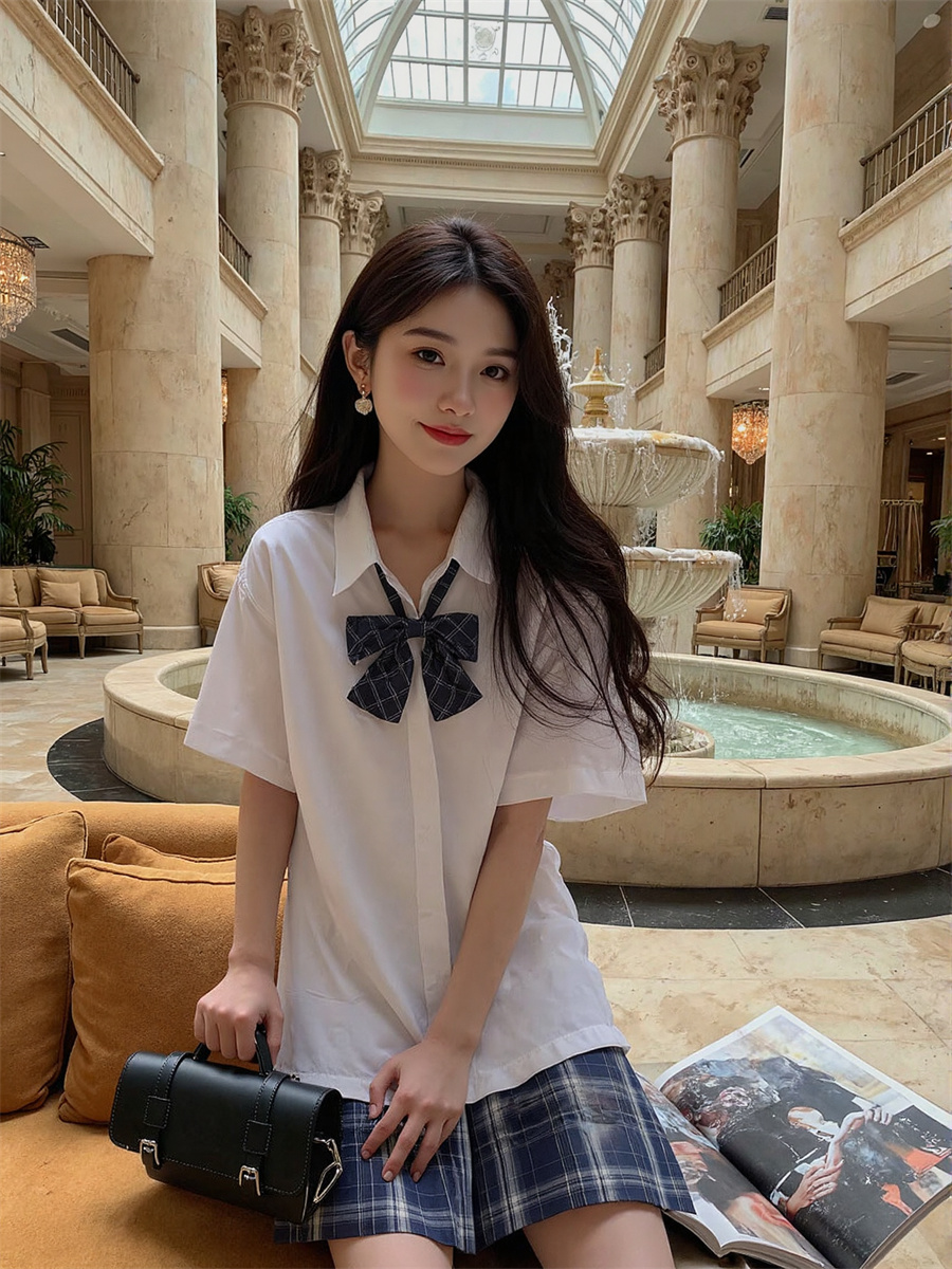 Short Sleeve Korean Style Shir - Summer Clothing Trends 2025 Women'S 评论和价格