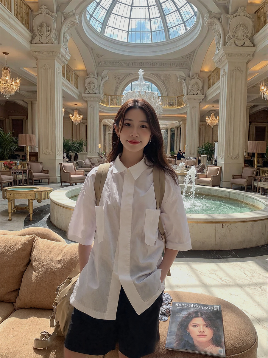 Short Sleeve Korean Style Shir - Summer Clothing Trends 2025 Women'S 评论和价格