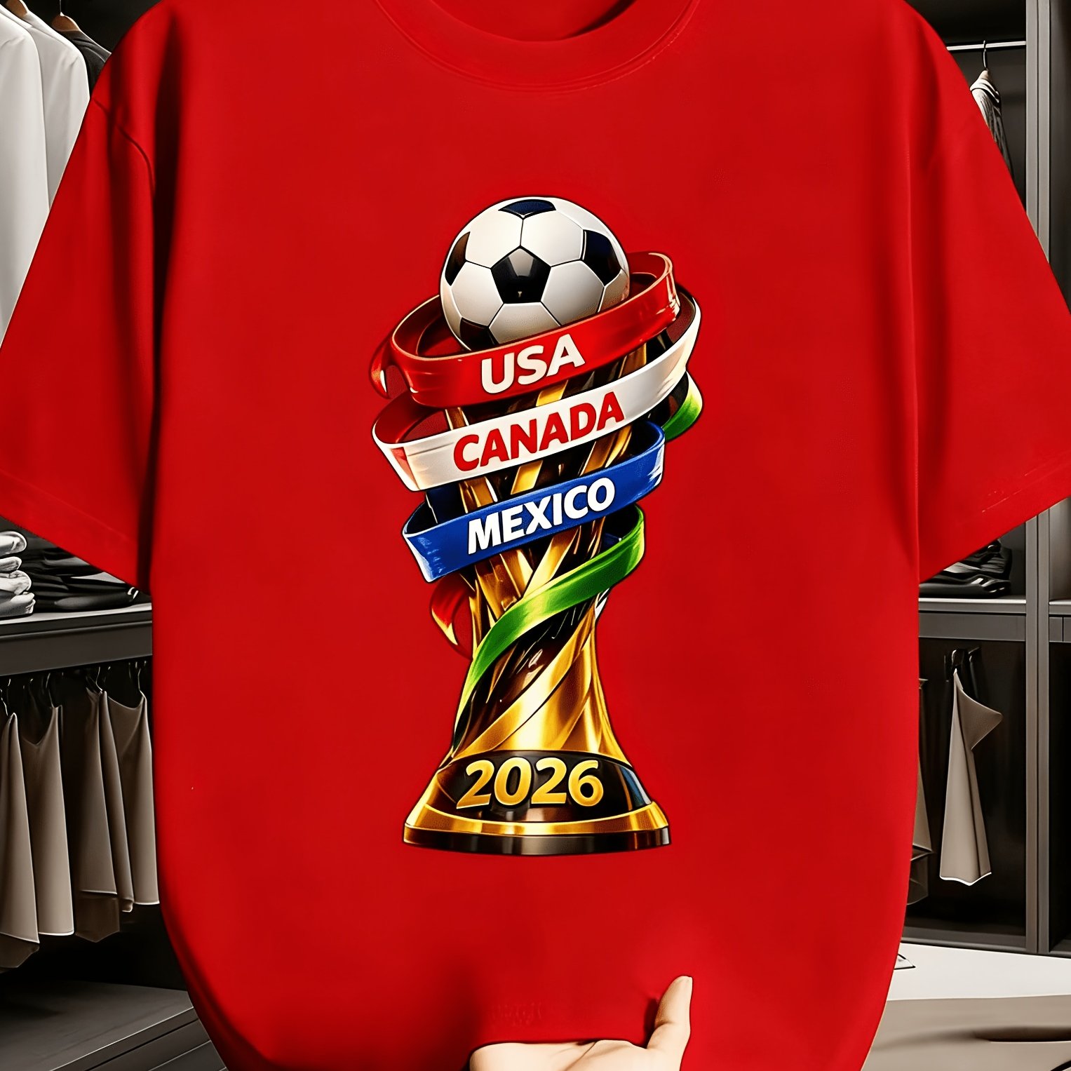 2026 USA Canada Cup Fun Print  - Summer Clothing Essentials Men 评论和价格
