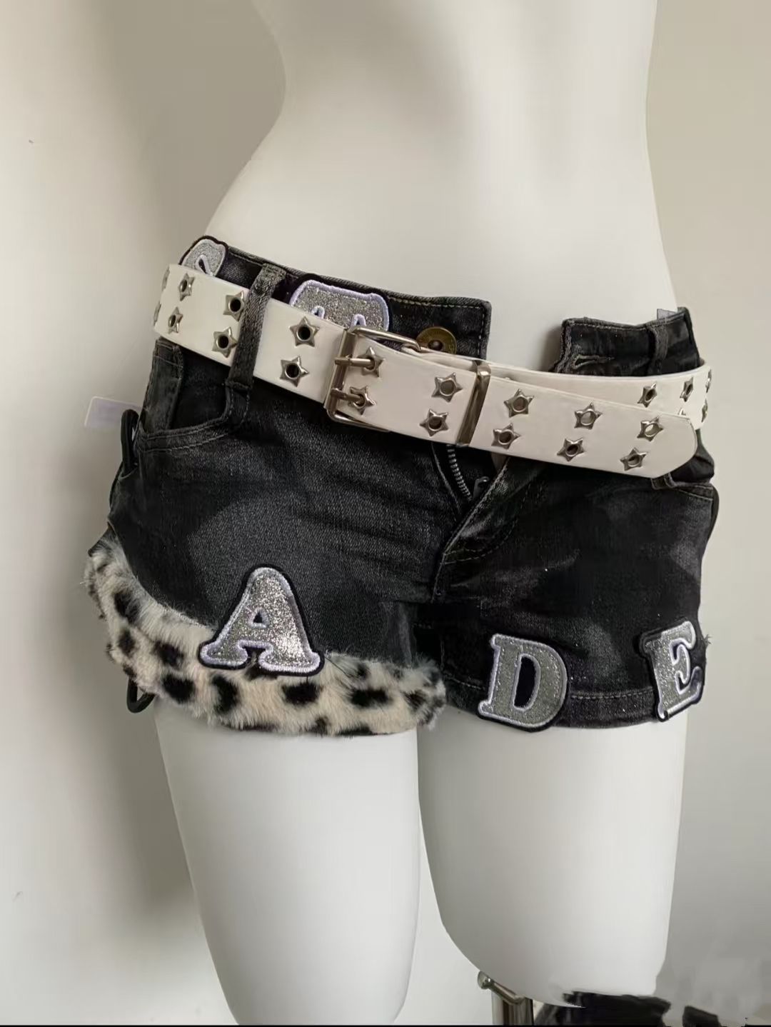 Y2k Embroidered Patch Denim Sh - Summer Clothing Girls 评论和价格