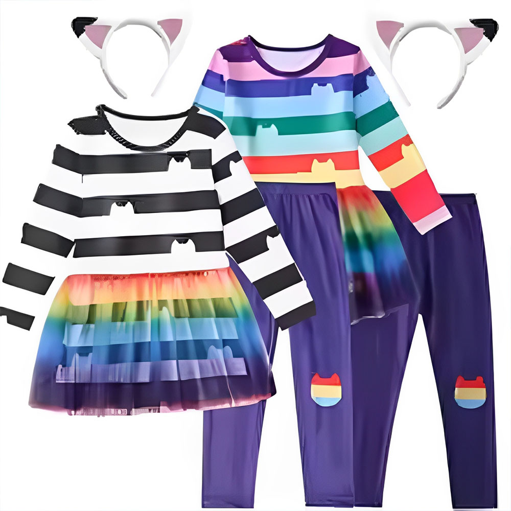 2026 cartoon Black White Strip - Summer Clothing Teen Girls 评论和价格