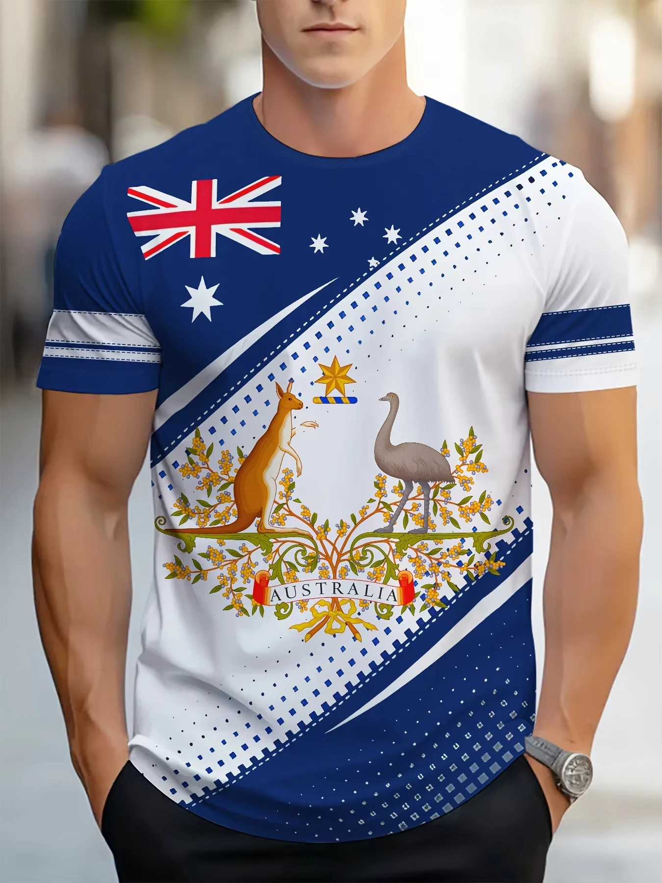 Men's T-Shirts Australia Graph - Summer Clothing Australia 评论和价格