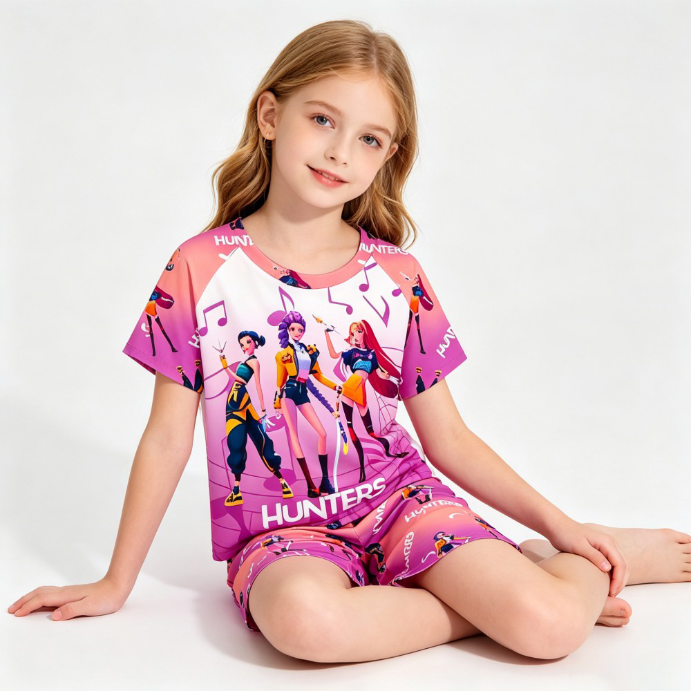 2026 New Kpop Themed Kids Paja - Summer Clothing Teen Girls 评论和价格