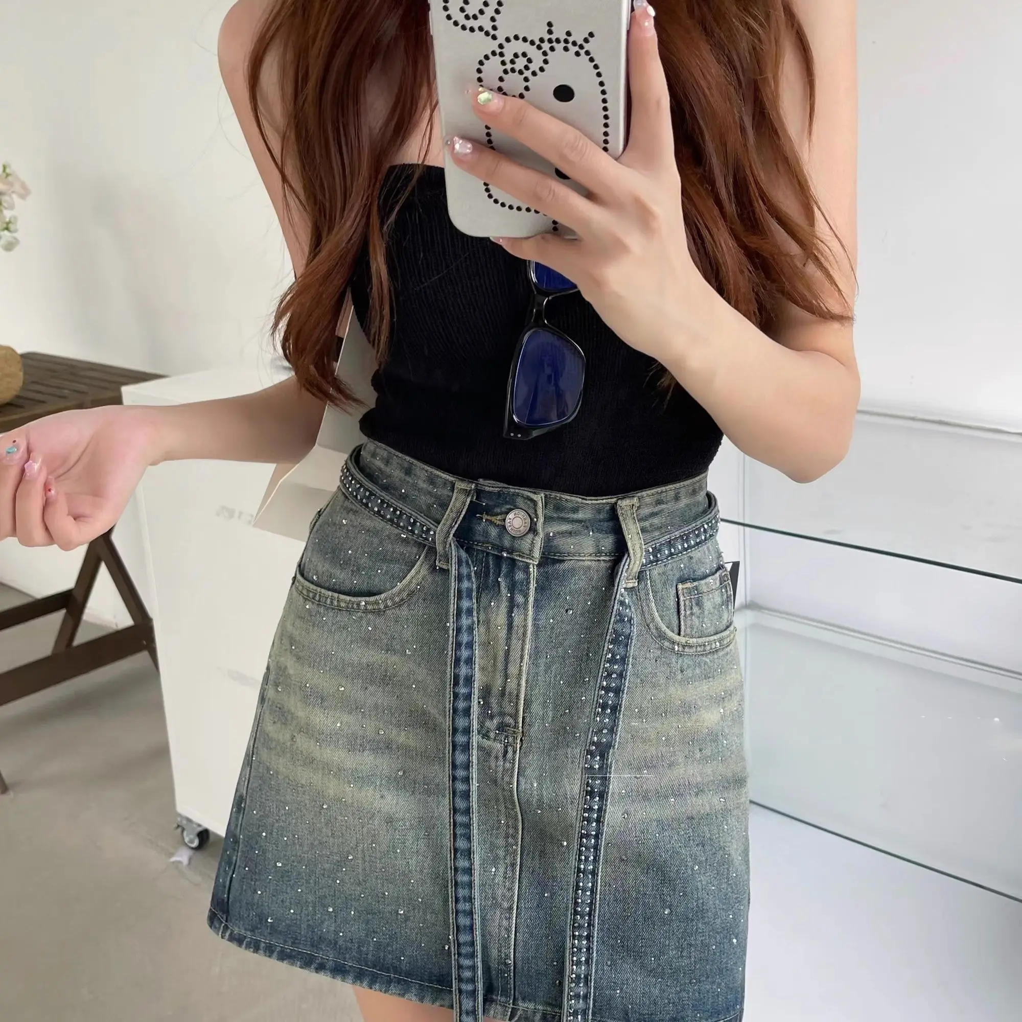 Jeans Skirts For Women Gradien - Summer Clothing Trends 2025 Women'S 评论和价格