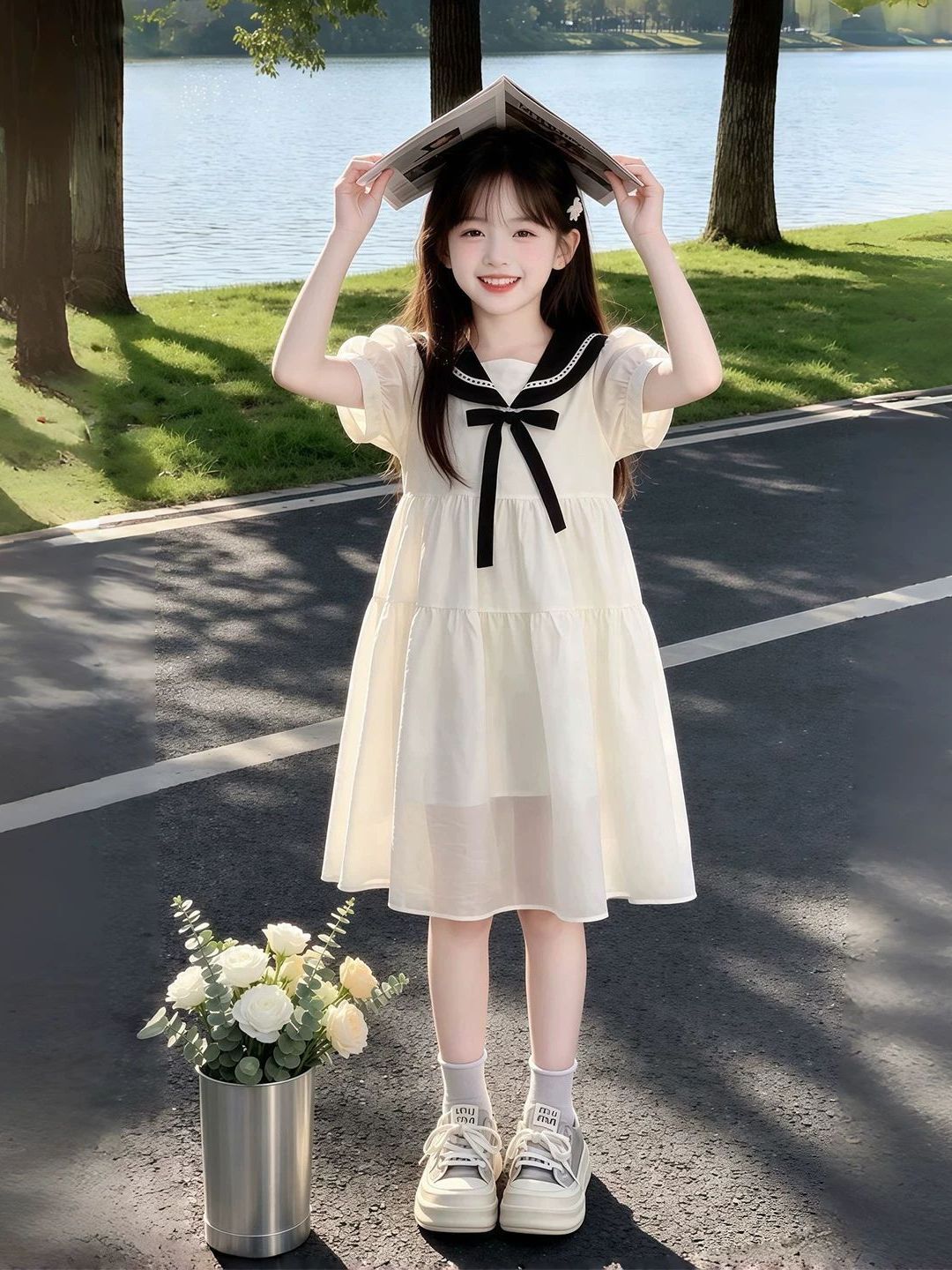 Girls Summer Dress Navy Collar - Summer Clothing Old Navy 评论和价格