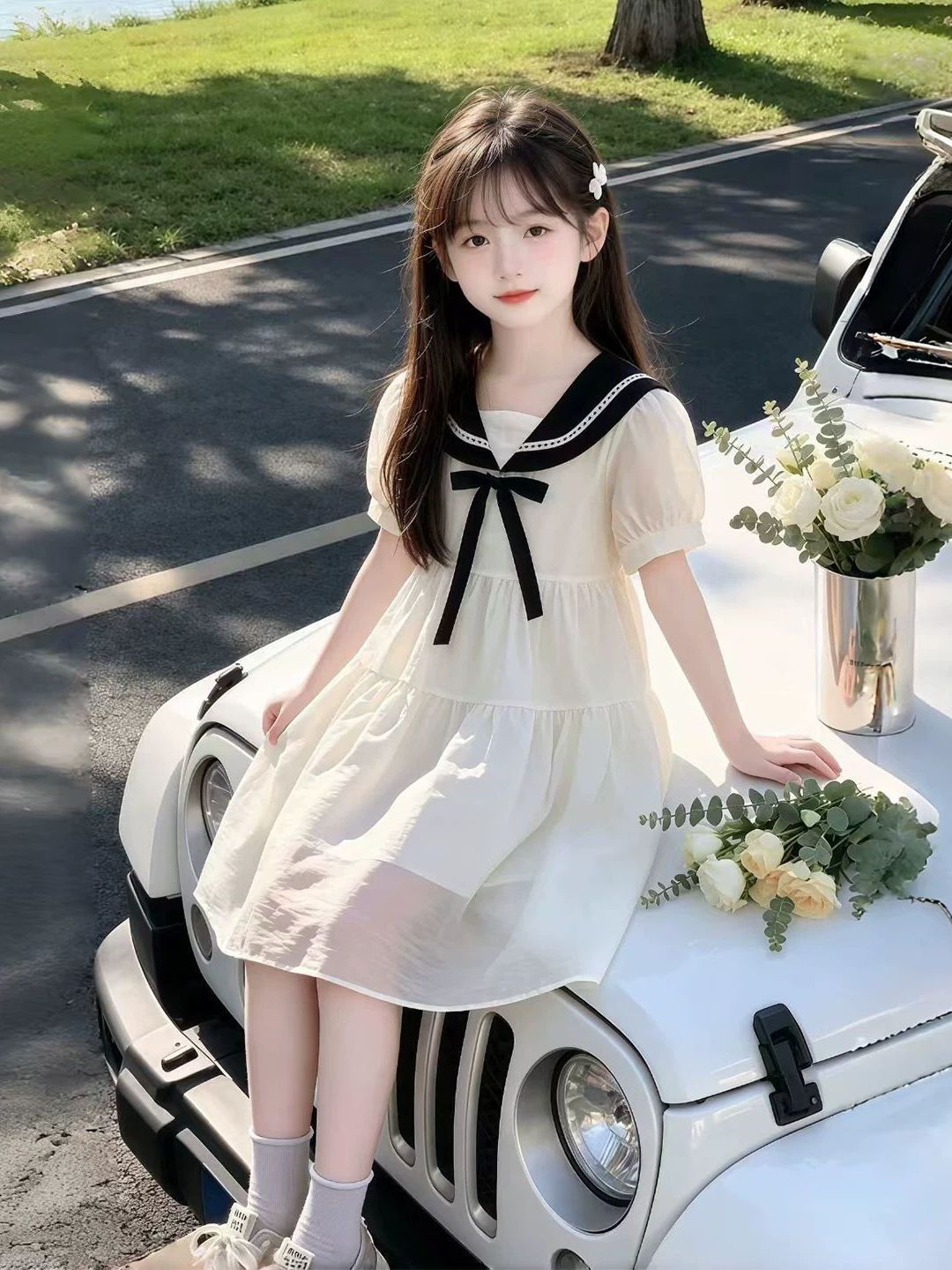 Girls Summer Dress Navy Collar - Summer Clothing Old Navy 评论和价格
