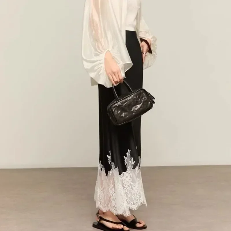 Fairy Lace-Trim Midi Skirt Hig - Summer Clothing Trends 2025 Women'S 评论和价格
