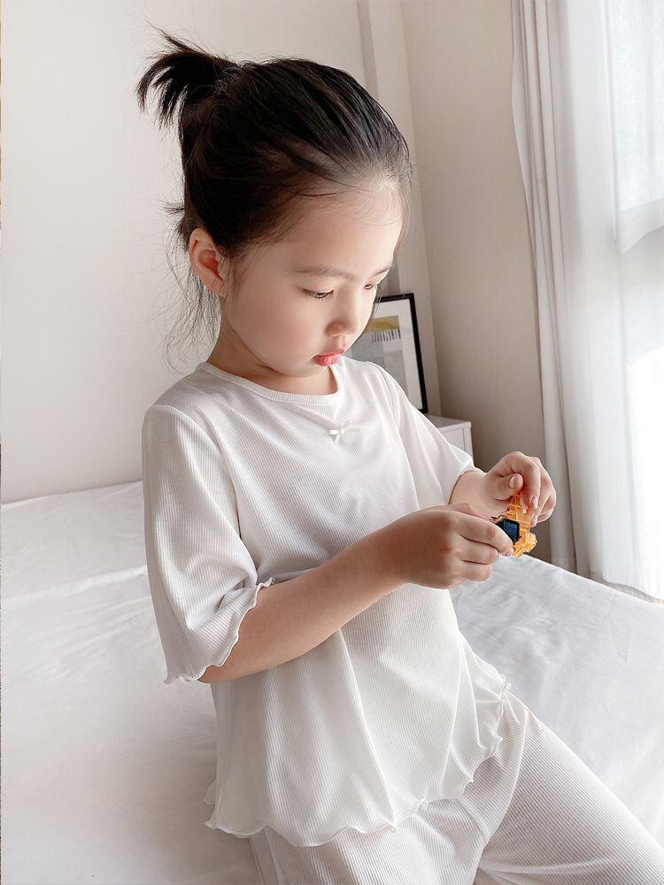 Pajamas Child House Clothing T - Summer Clothing Teen Girls 评论和价格