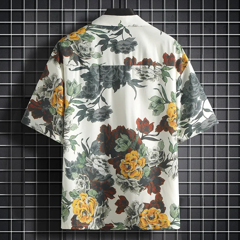 Printed Shirt Men's Short Slee - Summer Clothing Essentials Men 评论和价格