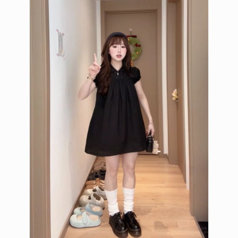 Doll Collar A-word Dress Looks - Summer Clothing New Look 评论和价格
