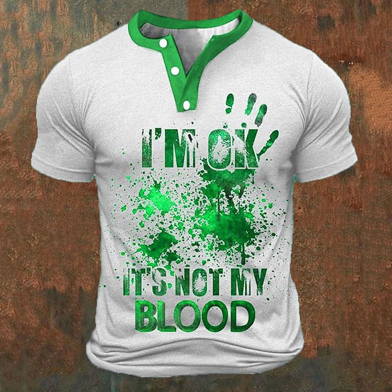 Funny 3D Letter Print Men's He - Summer Clothing Men Fashion 评论和价格