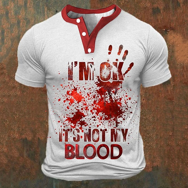 Funny 3D Letter Print Men's He - Summer Clothing Men Fashion 评论和价格