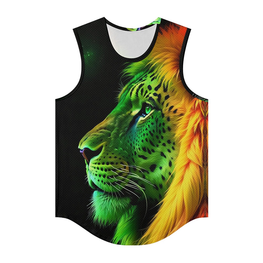 Men Vests Trendy Aura Lion Ani - Summer Clothing Essentials Men 评论和价格