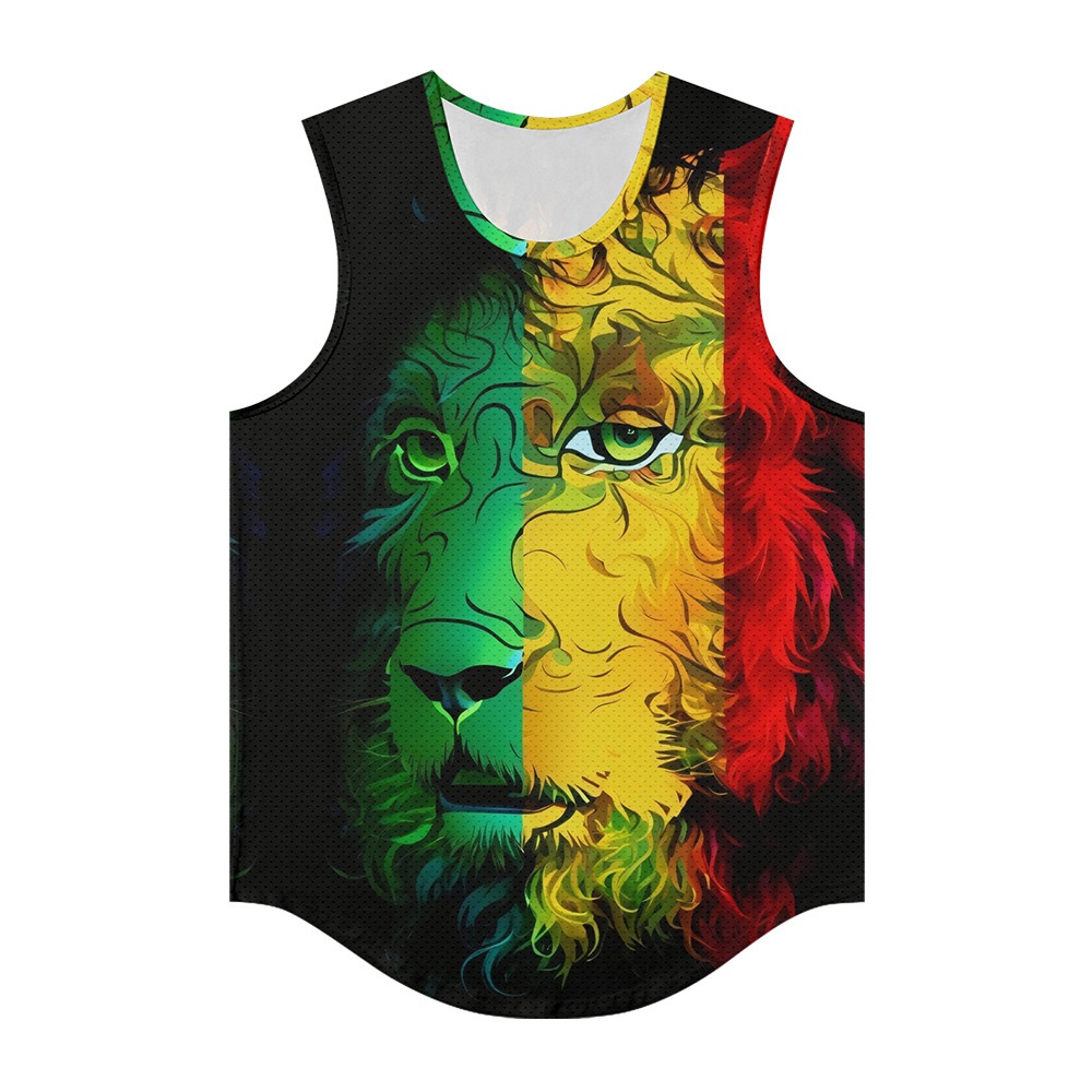 Men Vests Trendy Aura Lion Ani - Summer Clothing Essentials Men 评论和价格